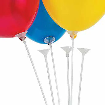 Palitos y copitas para globos